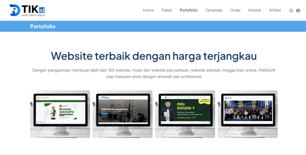 harga jasa pembuatan website profesional