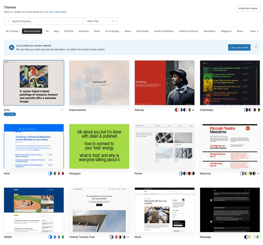 harga jasa pembuatan website blogging